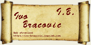 Ivo Bracović vizit kartica